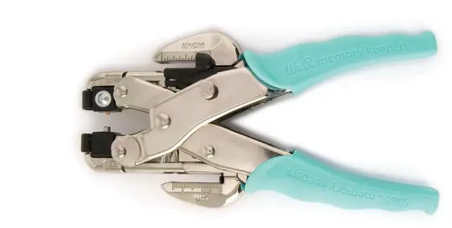 Alt view image 2 of 7 - Crop-A-Dile Eyelet | Blue Comfort Handle, Craft Supplies Hole Punch Eye Setter Paper Punch Tool Use on Chipboard Fabric Thin Tin Leather Plastic Punches Hole Punch Tool Eye Setting
