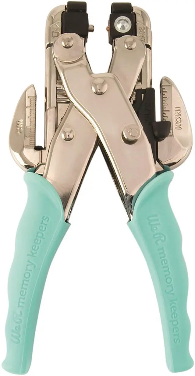 Alt view image 4 of 7 - Crop-A-Dile Eyelet | Blue Comfort Handle, Craft Supplies Hole Punch Eye Setter Paper Punch Tool Use on Chipboard Fabric Thin Tin Leather Plastic Punches Hole Punch Tool Eye Setting