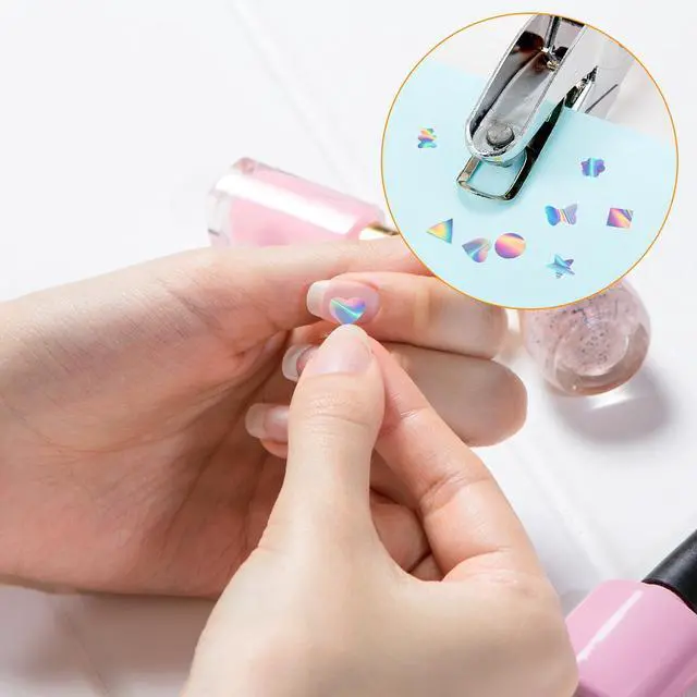 Alt view image 6 of 7 - 8 Pcs Hole Punch Shapes Single Hole Paper Punchers for Crafts Handheld Metal Punch with Grip 1/4" 3/16" 5/16" Holes for DIY Tags Ticket Scrapbook