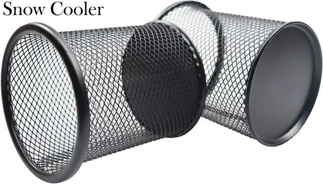 Alt view image 2 of 7 - Pen Holder Pencil Holder Mesh Metal Pen Cup Holder Pencil Cup Holder for Desk Office Home Pen Organizer Black, 6 Pack
