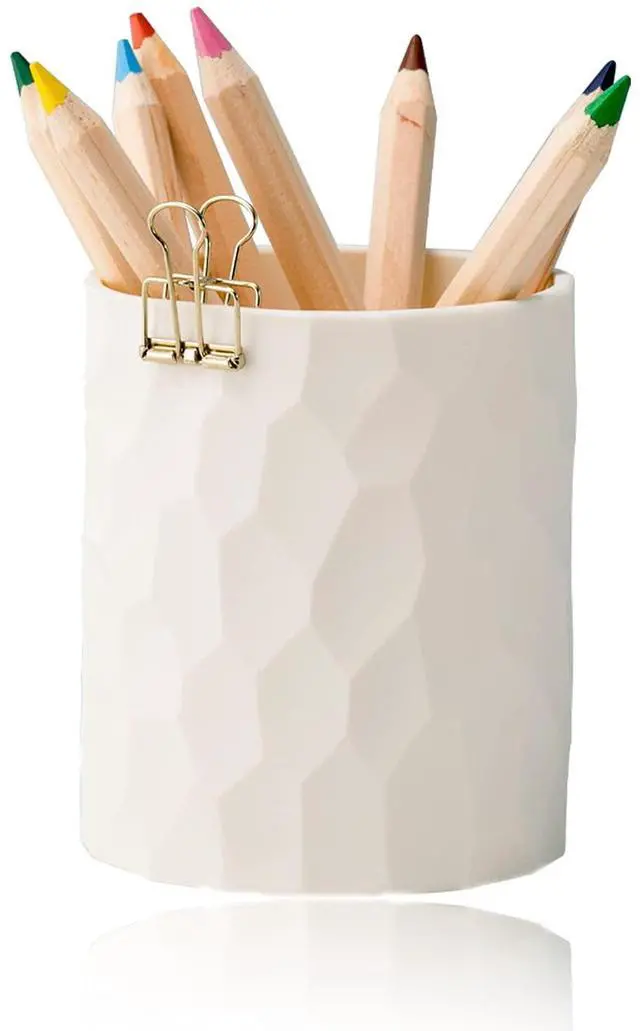 Main image of Pen Holder,Nordic Style Silicone Waterproof Pencil Holder for Desk Simple&Modern Minimalist Makeup Organizer Multifunctional Office Supplies for Home,Kids and School(Beige)