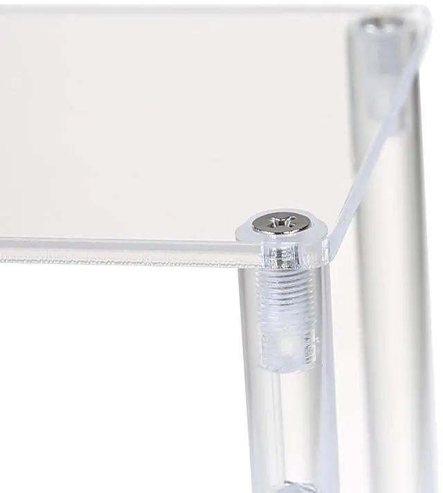 Alt view image 6 of 6 - 2 Pack 2-Tier Clear Acrylic Display Stand Display Shelf for Dessert Jewels Figurines, Clear Cupcake Stand - 2 Pack ( 12" * 6.9" * 4.25" )