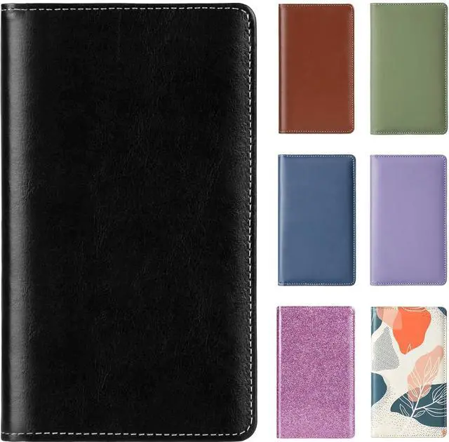 Main image of Leather Professional Business Card Holder Organizer Book - 300 Card Capacity Premium PU Folder with Soft Cover, Name Card Credit Cards Binder for Men/Women, Elegant Black