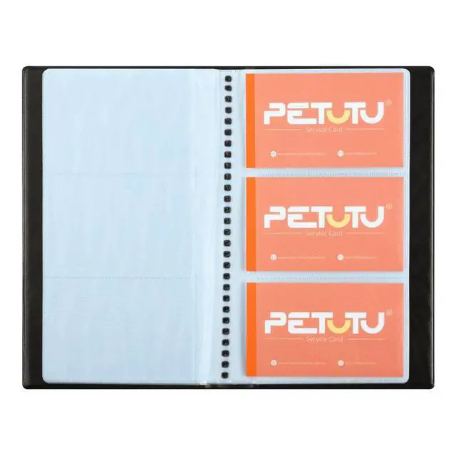 Alt view image 6 of 7 - Business Card Holder Organizer Book - PU Leather, 2 Pack Total For 600 Business Cards