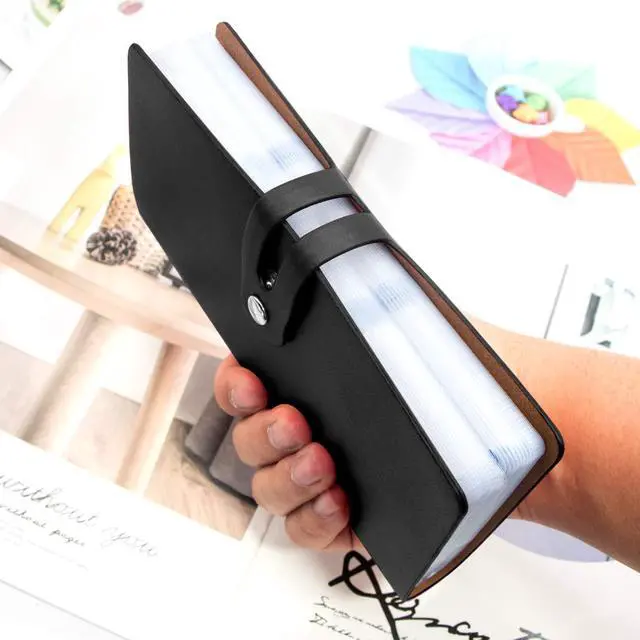 Alt view image 3 of 6 - RFID Credit Card Holder Business Card Organizer , with 96 Card Slots Credit Card Protector for Managing Your Different Cards to Prevent Loss or Damage (Black)