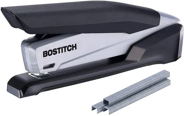 Main image of Office InPower Desktop Eco-Friendly Stapler, One-Finger Technology, Jam-Free, Includes 210 Staples, Black (1100)