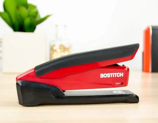 Alt view image 7 of 7 - Stapler - InPower, One Touch Heavy Duty Red Office Stapler with Built-in Staple Remover, 20 Sheet Capacity, 1260 Staples Included