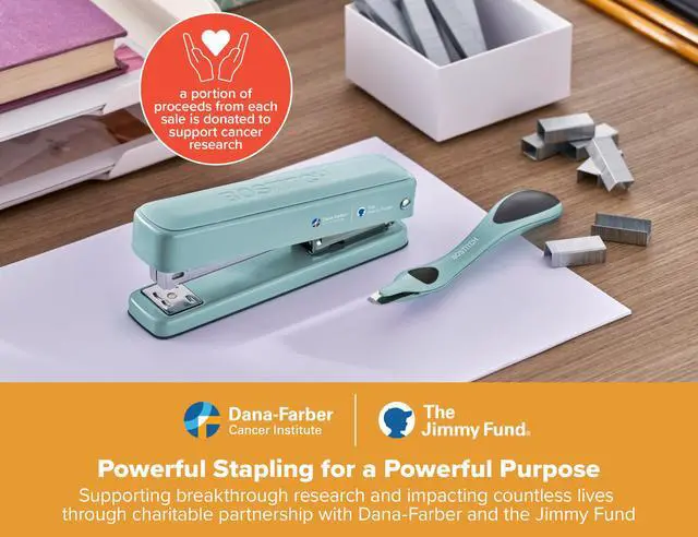 Alt view image 2 of 7 - Titan Heavy Duty Metal Stapler, 50 Sheet Capacity with 1250 Staples and Ergonomic Staple Remover, Jam Free Stapling, Full Strip Stapler for Desk, Office and Classroom, Sage