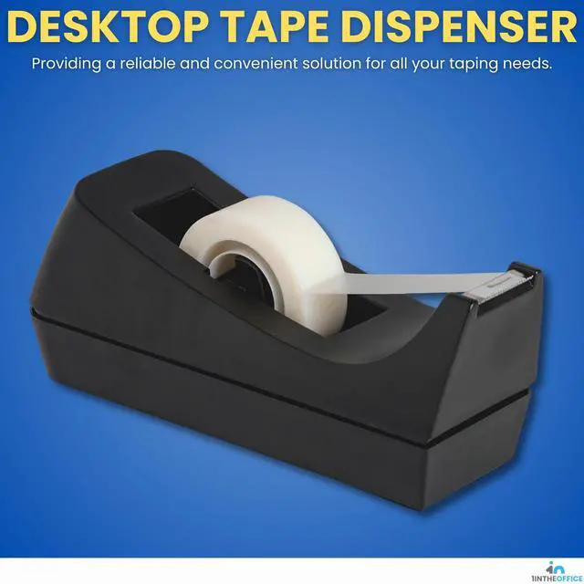 Alt view image 2 of 7 - Desk Tape Dispenser, Black 4 Pack (Desktop Tape Dispenser)