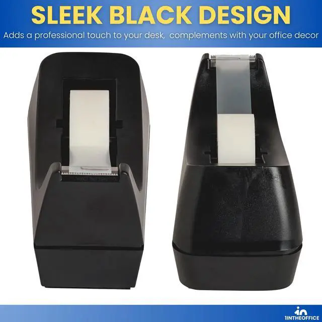 Alt view image 4 of 7 - Desk Tape Dispenser, Black 4 Pack (Desktop Tape Dispenser)