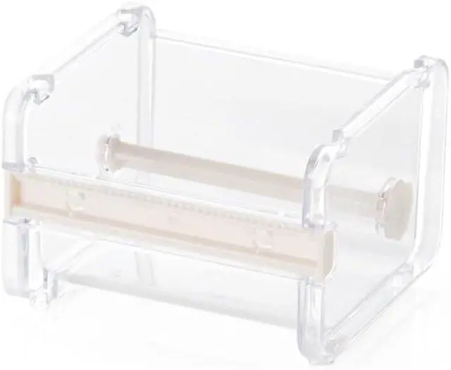 Alt view image 7 of 7 - Transparent Visible Washi Packaging Tape Dispenser Cutter Roll Tape Holder Organizer Desktop Office Tape Holder,Cute Tape Dispenser,DIY Sticker Roll Tape Cutter,Packaging Tape Dispensers