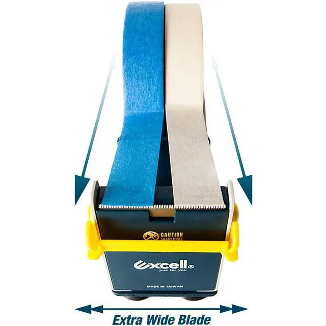 Alt view image 4 of 5 - EX-17/3IN JVCC EX-17 Steel Desk Top Tape Dispenser: 3" wide, Blue/Grey
