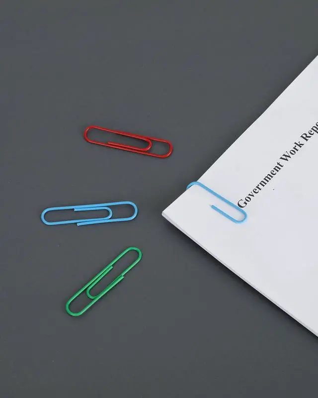 Alt view image 5 of 7 - Paperclips for Office School & Personal Use, Duo Size Vinyl Coated Paper Clip (2" & 1-2/7"), 540 Large & Medium Size Paper Clips (360 in No.1 Size, 180 in Jumo Size), Assorted Color