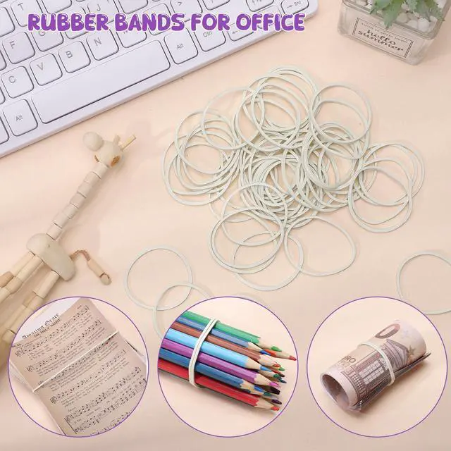 Alt view image 5 of 7 - 350 Pcs Paper Clips Assorted Sizes, Colored Binder Clip Paper Clamps Office Clips Set Push Pins Rubber Bands Teacher Supplies for Classroom Office Easter Gifts
