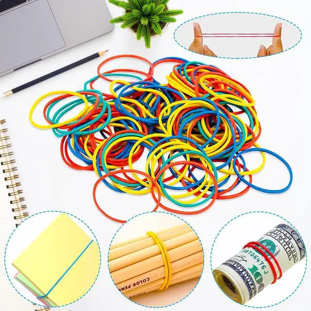 Alt view image 6 of 6 - Paper Clips Binder Clips, Colored Office Clips Set - Back to School Supplies- Assorted Sizes Paperclips Paper Clamps Rubber Bands for Office and School Supplies, Document Organizing