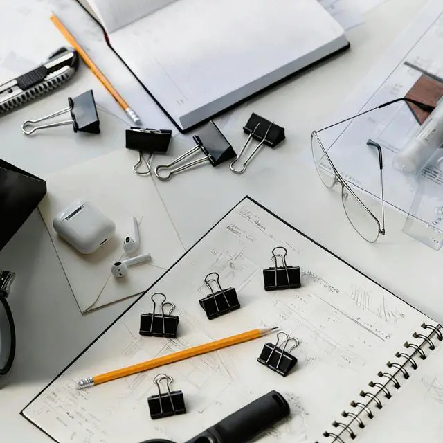 Alt view image 4 of 7 - 300 Pcs Binder Clips Assorted Sizes, 6 Sizes Jumbo, Large, Medium, Small, Mini and Micro, Metal Paper Clamps, Bulk Black Metal Binding Med Clips Office Supplies for Teachers Business