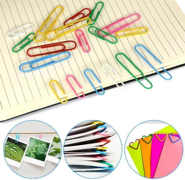 Alt view image 6 of 7 - Paper Clips Binder Clips, 340PCS Assorted Size Paper Clips and Binder Clips, Colored Paperclips Large Medium Small, Binder Clip and Paper Clip Set for Home School Office Supplies