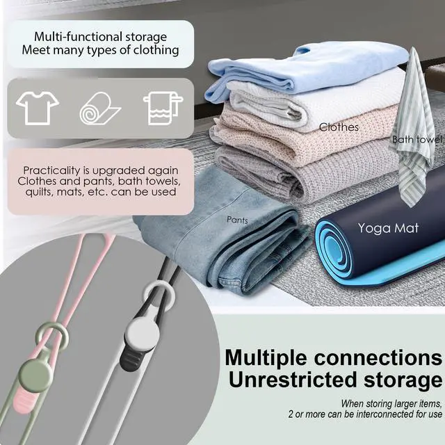 Alt view image 4 of 6 - 24Pcs Silicone Cable Straps Cord Organizer for Bundling Earphone, Phone Charger, Computer Cords, Reusable Cable Ties Wire Organizer in Home,Office,Kitchen,School (4 Colors)