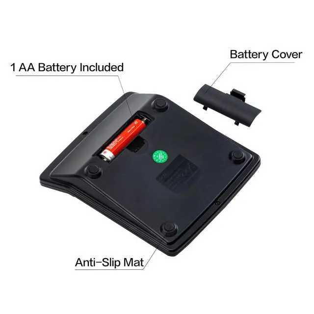 Alt view image 5 of 7 - Calculator, Standard Function Desktop Calculators with 12 Digit Large LCD Display and Sensitive Button, Solar Battery Dual Power Office Calculator, Black