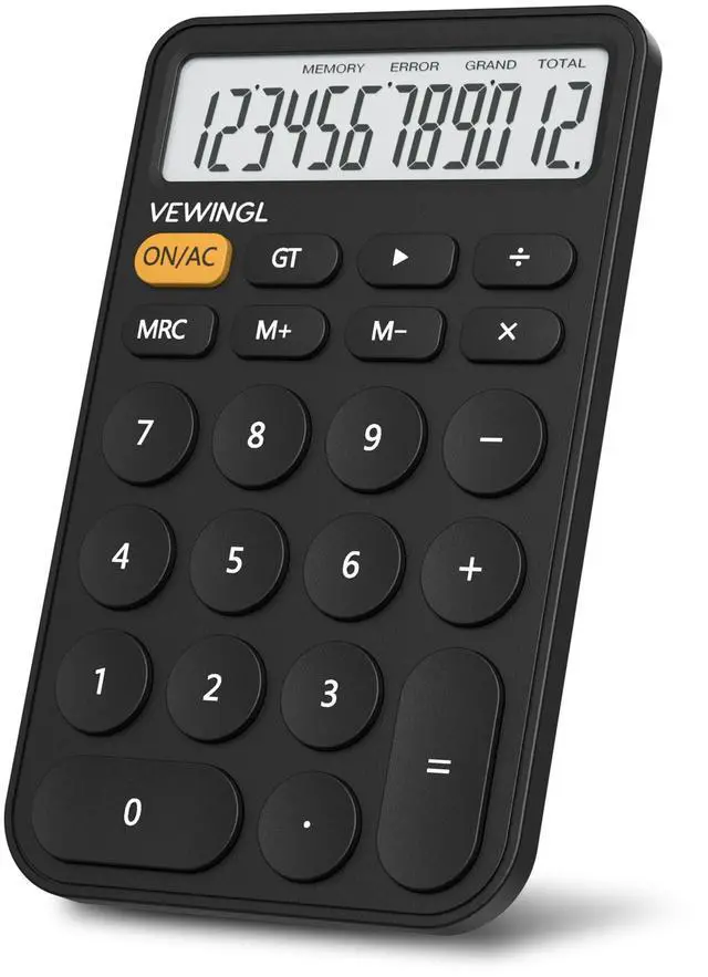 Main image of Standard Calculator, 12 Digit Large Display Desktop Calculator with Big Buttons for Office, School, Home & Business