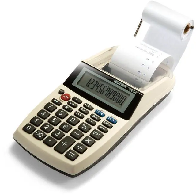 Main image of 1205-4 12 Digit Portable Palm/Desktop Commercial Printing Calculator, 1.8" x 4" x 8"