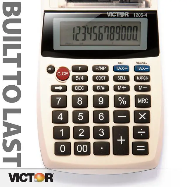 Alt view image 6 of 7 - 1205-4 12 Digit Portable Palm/Desktop Commercial Printing Calculator, 1.8" x 4" x 8"