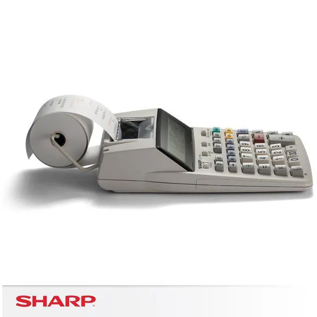 Alt view image 6 of 6 - EL-1750V Two-Color Printing Calculator 2 Lines/Sec 3" Black/Red
