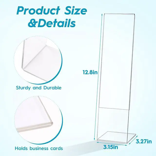 Alt view image 4 of 7 - 4 Pcs Multifunction Computer Monitor Memo Board, Clear Acrylic Monitor Sticky Note Holder for Office Home Desktop,Office Desk Accessories
