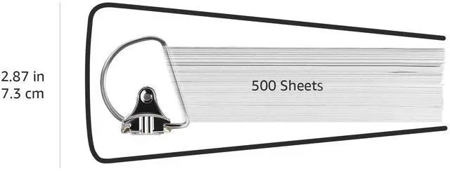 Alt view image 6 of 7 - 3 Ring Binders, 2 Inch, D-Ring Organizer for School, Home Office, White, 4 Pack