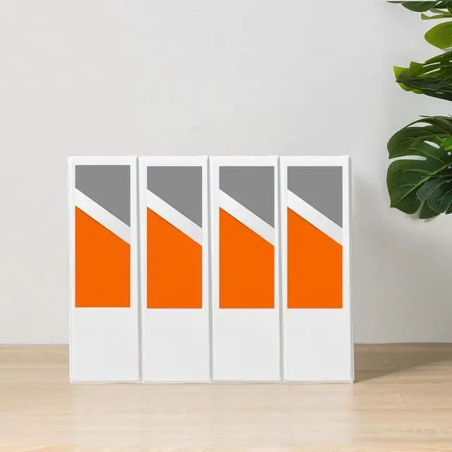 Alt view image 7 of 7 - 3 Ring Binders, 2 Inch, D-Ring Organizer for School, Home Office, White, 4 Pack