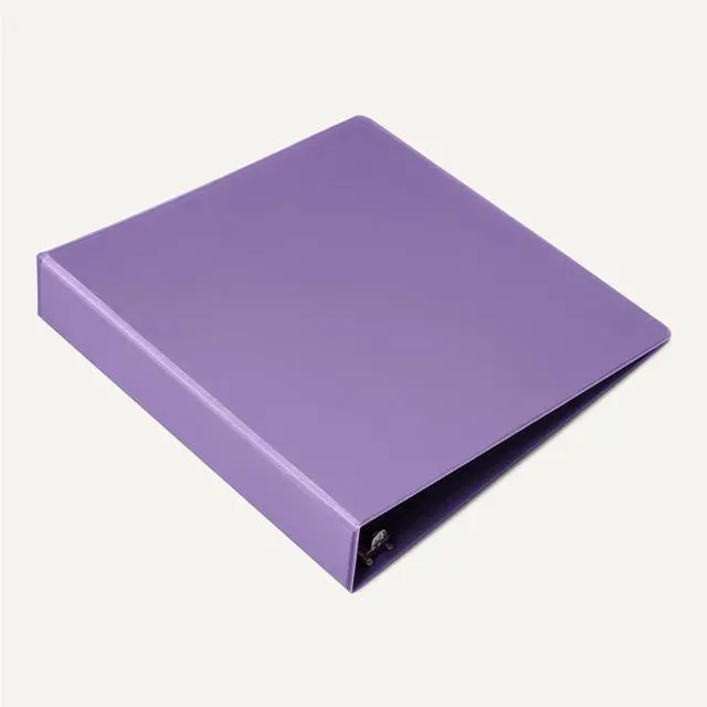 Alt view image 3 of 5 - 3 Ring 1.5 inch Binders with Round Metal Rings, Holds 275 Sheets, Assorted Colors, 4-Pack
