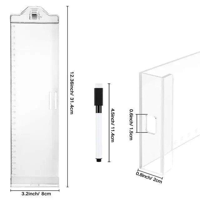 Alt view image 7 of 7 - Monitor Memo Boards for Computer, Whole Transparent 2 Pack (Left & Right) Multifunction Acrylic Screen Message Reminder Pad Side Panel Phone Holder Organizer for Office Desktop, with Pen & Sticky Note
