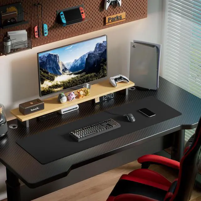 Alt view image 7 of 7 - Leather Desk Pad Protector, Office Desk Mat, Large Mouse Pad, Laptop Desk Pad, Non-Slip PU Leather Desk Blotter, Waterproof Desk Writing Pad for Office and Home (Black, 55" x 17")