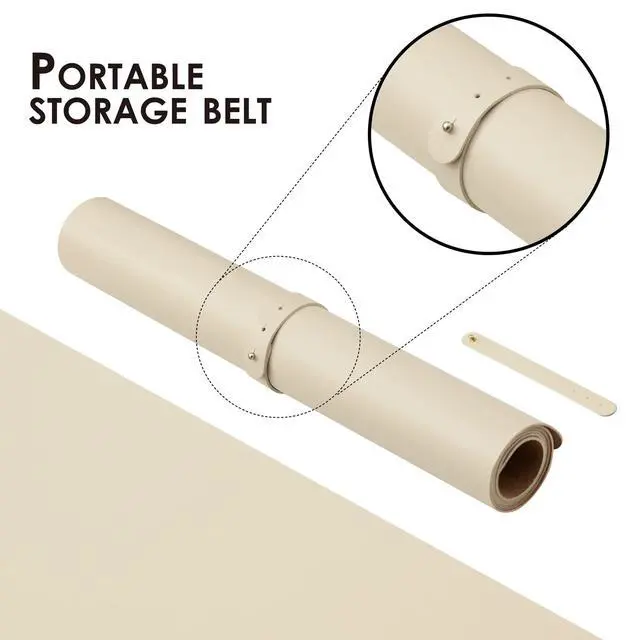 Alt view image 4 of 7 - Cork Desk Mat - Dual-Sided Desk Pad for Office and Home - Desk Organization and Accessories - Ideal for Large Mouse Pad and Desk Mats on Top of Desks(Beige,31.5"x 15.7")