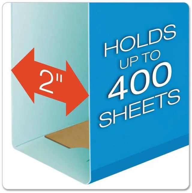 Alt view image 2 of 7 - Extra Capacity Hanging File Folders, Letter Size, Reinforced, 2 Inch Expansion, Assorted Colors, 25 Per Box (4152X2 ASST)