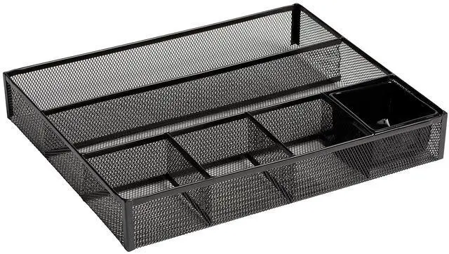 Main image of Mesh Collection Drawer Organizer Black (22131)