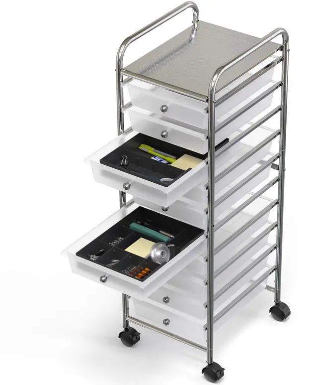 Alt view image 6 of 7 - Drawer Organizer Tray with 9 Adjustable Compartments, Black