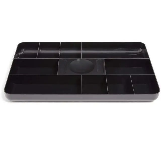 Alt view image 2 of 6 - Desk Drawer Organizer Tray, 13-Compartment Office Desk Drawer Organizer Black