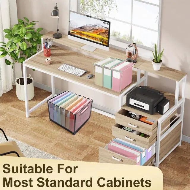 Alt view image 5 of 7 - Extra Capacity Plastic Hanging File Folders Letter Size,12 Pack 2 Inch Capacity Hanging File folders with Tabs,Heavy Duty for Filing Cabinet,Home and Office File,Pastel Colors