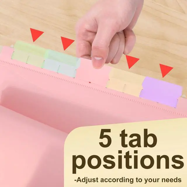 Alt view image 7 of 7 - Extra Capacity Plastic Hanging File Folders Letter Size,12 Pack 2 Inch Capacity Hanging File folders with Tabs,Heavy Duty for Filing Cabinet,Home and Office File,Pastel Colors