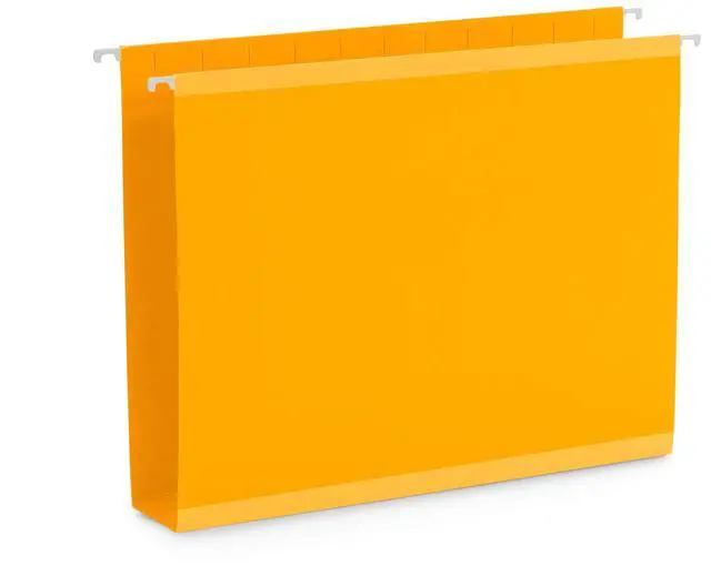 Alt view image 5 of 7 - 25 Extra Capacity Hanging File Folders Letter Size 2 Inch Expansion, Expanding Hanging File Folders, Wide, Expandable, Reinforced 12pt Paper, Assorted Colors