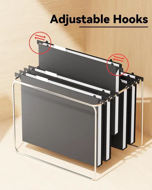 Alt view image 5 of 7 - Plastic Hanging File Folders,12 Pack Extra Capacity Letter Size File Folders Hanging with Tabs,Heavy Duty 1 Inch Expandable Filing Cabinet Folders,Hang Folders for File Frame File Box