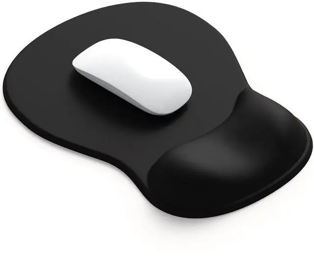 Main image of ErgoComfort Gel Wrist Rest Mouse Pad-Ergonomic Office Mousepad with Wrist Support-Non-Slip, Design Desk Accessories Mat for Home&Game Decor (01Black)