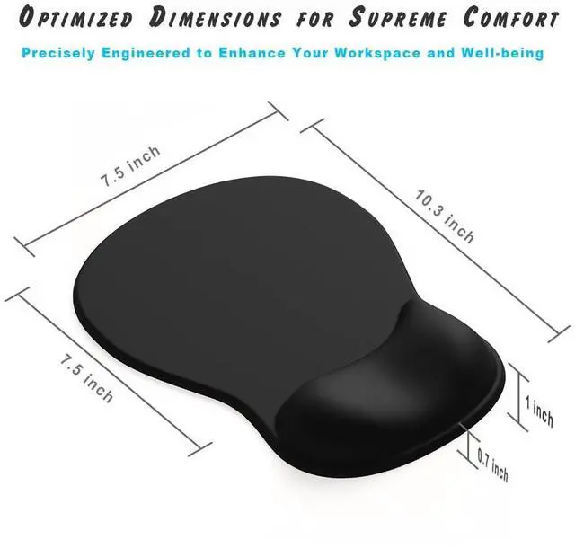 Alt view image 7 of 7 - ErgoComfort Gel Wrist Rest Mouse Pad-Ergonomic Office Mousepad with Wrist Support-Non-Slip, Design Desk Accessories Mat for Home&Game Decor (02Pink Serenity)