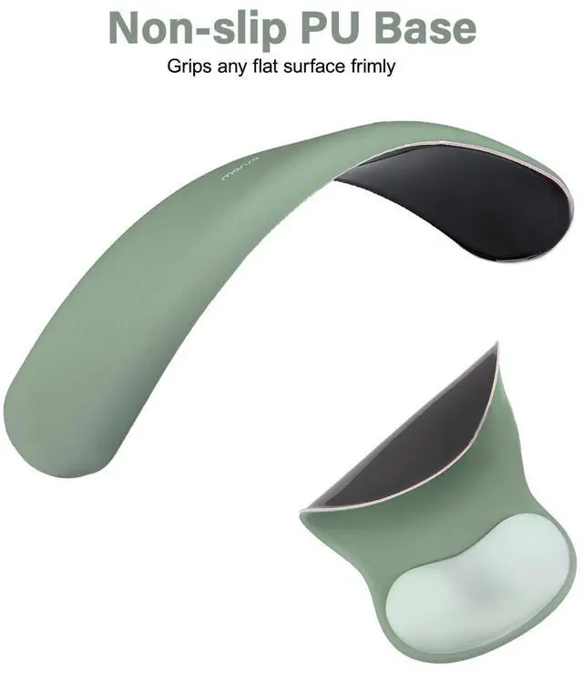 Alt view image 3 of 7 - Wrist Rest Support for Mouse Pad&Keyboard Set, Green