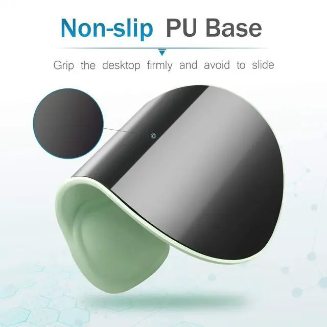 Alt view image 5 of 7 - Gel Mouse Pad 10.00×9.25×1.3 inches (Green, 1 Pack)