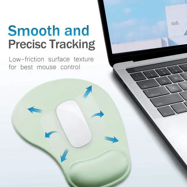 Alt view image 6 of 7 - Gel Mouse Pad 10.00×9.25×1.3 inches (Green, 1 Pack)