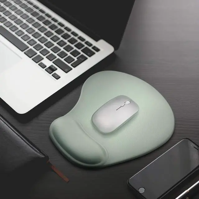 Alt view image 7 of 7 - Gel Mouse Pad 10.00×9.25×1.3 inches (Green, 1 Pack)