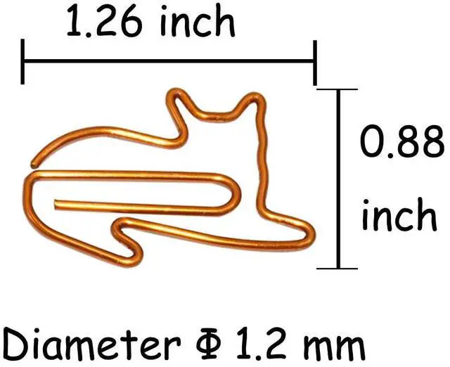 Alt view image 4 of 5 - Cat Paper Clips Small Office Supplies Gifts for Cat Lover Coworkers, Cute Desk Accessories Gifts Idea