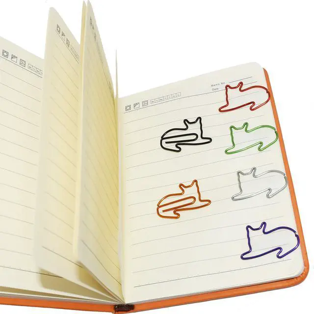Alt view image 5 of 5 - Cat Paper Clips Small Office Supplies Gifts for Cat Lover Coworkers, Cute Desk Accessories Gifts Idea